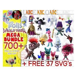 700 Trolls World Tour Mega Bundle Png, Trolls Png, World Tour Png