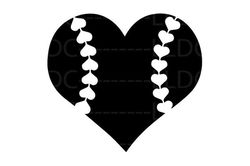 softball heart svg/png/dxf/jpg, softball svg, softball shirt png, cute softball cut file, softball mom svg, softball mam