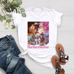 retro barbenheimer shirt,barb oppenheimer movie shirts,barbie movie shirt,barbie party shirt,barbie girl shirt,funny mov
