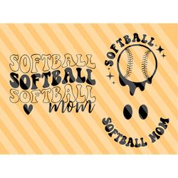 softball mom svg, softball fan lover svg, softball shirt svg, cheer mom svg, sports svg, softball lover, wavy stacked sv