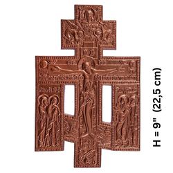 fabulous aluminum cross no. 6, metallic copper paint with upcoming | kaslin casting | size: 9 inches