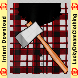 lumberjack costume with beard and ax