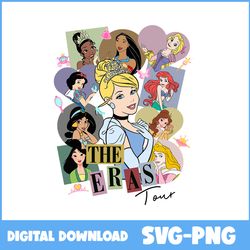 the eras tour svg, princess eras tour svg, disney princess svg, princess svg, disney svg - instant download