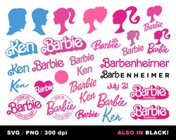 barbie 30 svg, barbie doll, cricut layered svg files, clipart files, barbie mega bundle, barbie oppenheimer, barbenheime