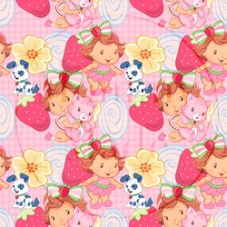 strawberry shortcake baby seamless graphic