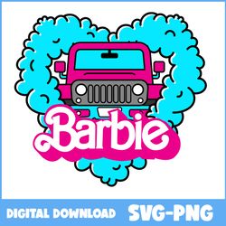 barbie land svg, heart svg, car svg, barbie logo svg, barbie princess svg, barbie svg - instant download