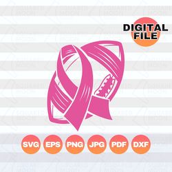 breastcancer football svg| fight cancer football svg| tackle cancer| cancer ribbon svg| cancer football awareness png|