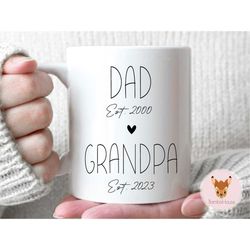 dad, grandpa - pregnancy announcement, baby reveal, dad to grandpa, father's day gift, new grandpa gift, new grandpa mug
