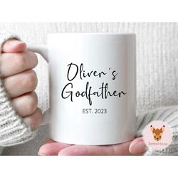 godfather 1 - custom name godfather, custom gift for godfather, father's day gift for godfather, godfather mug, godfathe