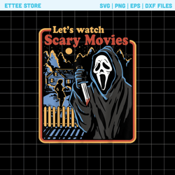 lets watch scary movies png, scary creepy horror png, horror halloween png, halloween png, horror character png, sublima