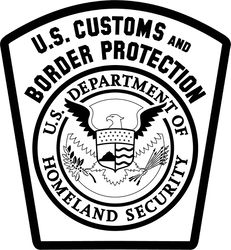 Patch of the United States Customs and Border Protection cnc engraving, cricut, vinyl file
