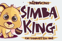 about simba king font