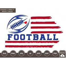 football flag svg | sport svg | american flag football svg | football season svg | american football  svg