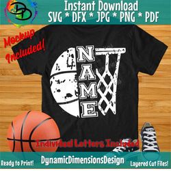 distressed basketball svg, custom basketball, basketball shirt, personalized basketball svg, basketball fan svg, cricut