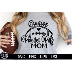 junior powder puff mom svg friday night football mom 2023 svg senior powder puff mom junior design cut files cricut subl
