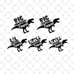 big sister saurus svg, big brother saurus svg, brother saurus svg