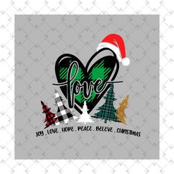 christmas heart svg, merry christmas svg, love christmas png, cross svg, santa hat svg, christmas tree svg, believe, cut