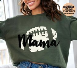 football mama svg, png, jpg, dxf, football mama cut file, football svg, football cut files, football mom shirt svg