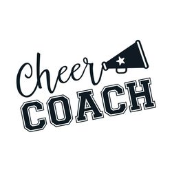 cheer coach svg, sport svg, cheerleader svg, football svg