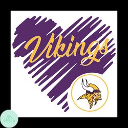 heart minnesota vikings svg, sport svg, heart svg, minnesota vikings svg, minnesota svg, vikings svg, vikings logo svg,