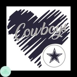 heart dallas cowboys svg, sport svg, heart svg, dallas cowboys svg, dallas svg, cowboys svg, cowboys logo svg, cowboys l