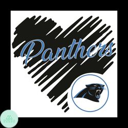 heart carolina panthers svg, sport svg, heart svg, carolina panthers svg, carolina svg, panthers svg, panthers logo svg,