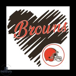 heart cleveland browns svg, sport svg, heart svg, cleveland browns svg, cleveland svg, browns svg, browns logo svg, nfl