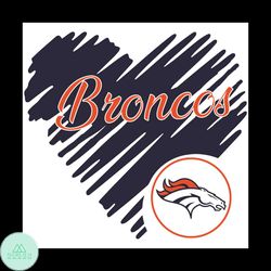 heart denver broncos svg, sport svg, heart svg, denver broncos svg, denver svg, broncos svg, broncos logo svg, broncos l