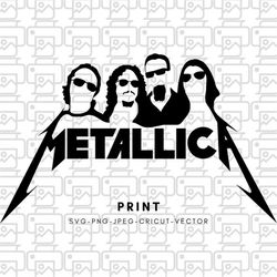 metallica svg cricut print sticker | decal | high quality | digital file | download only | vector - jessicashop