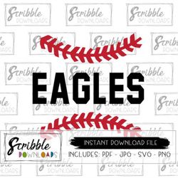 svg eagles baseball download diy mascot baseball printable iron on sports svg pdf digital high school baseball bball cri