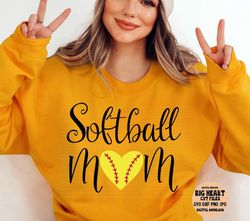 softball mom svg, png, jpg, dxf, mom life svg, softball svg, softball cut files, softball heart, softball mom shirt svg,