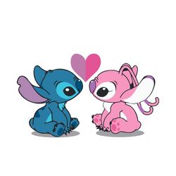 stitch and angel svg, stitch and girlfriend svg, stitch svg, angel svg