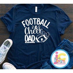 cheer dad svg football dad svg, football and cheer dad svg, cheer dad life svg, eps, dxf, png cut files cricut, silhouet