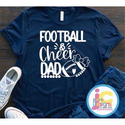 cheer football dad svg, football and cheer dad svg, cheer dad life svg, eps, dxf, png cut files cricut, silhouette subli
