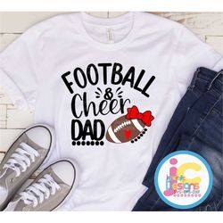 football cheer svg football dad svg, football and cheer dad svg, cheer dad life svg, eps, dxf, png cut files cricut, sil