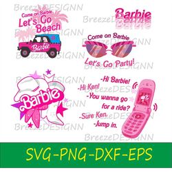 barbie svg, barbie doll  svg, , she is everything svg,he just a ken svg,pink png, jpg, eps,dxf. barbie pink car, barbie