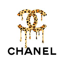 leopard dripping chanel logo svg, trending svg, dripping chanel svg, drip chanel svg, chanel logo svg-xiemstockshop