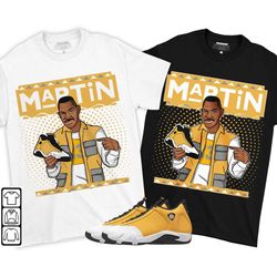 martin unisex sneaker shirt match light ginger 14s tee, jordan 14 retro light ginger t-shirt, hoodie, sweatshirt