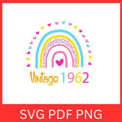 Vintage 1962 Retro Svg | VINTAGE 1962 SVG DESIGN | Vintage 1962 Sublimation Designs |Printable Art | Digital Download