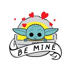 be mine baby yoda svg, valentine svg, valentine yoda svg, valentine star wars svg, baby yoda -concordiastore