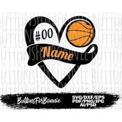 basketball svg, basketball template, basketball mom svg, emblem, customize, basketball heart, cutting file, shirt design