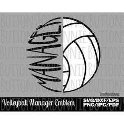 volleyball manager, volleyball svg, volleyball manager gift, diy manager gift, digital cutting file, cricut, volleyball