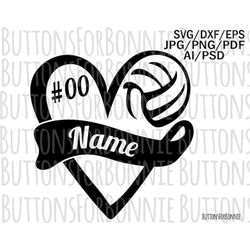 volleyball svg, volleyball template, volleyball mom svg, emblem, customize, volleyball heart, cutting file, shirt design