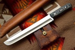 custom handmade high carbon steel full tang hunting survival tanto machete knife