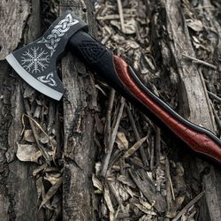 viking custom hand forged high carbon steel battle ready combat tomahawk axe