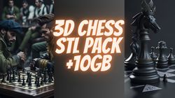 3d chess set stl package,10gb file,chess pieces,cartoon and movie characters,3d printer file,paladin chess