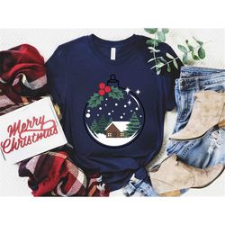 merry christmas glass ball shirt, christmas shirts for women, merry christmas tees, christmas shirts, christmas tees, ch