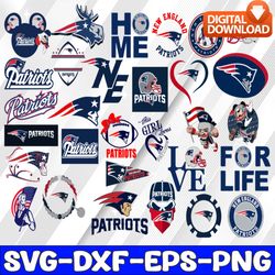 bundle 30 files new england patriots football team svg, new england patriots svg, nfl teams svg, nfl svg, png, dxf, eps,