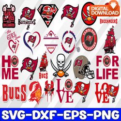 bundle 24 files tampa bay buccaneers football team svg, tampa bay buccaneers svg, nfl teams svg, nfl svg, png, dxf, eps,