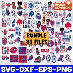 bundle 85 files buffalo bills football team svg, buffalo bills svg, nfl teams svg, nfl svg, png dxf,eps, instant downloa